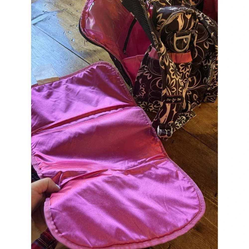 Ju Ju Be Convertible Large Diaper Bag Paisley Good Condition